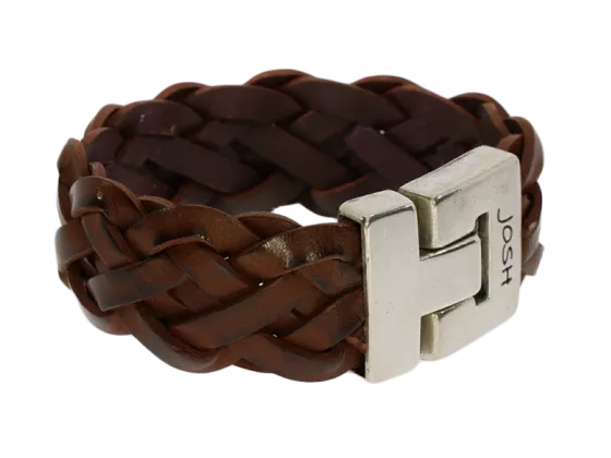 Geflochtenes Lederarmband Arndt